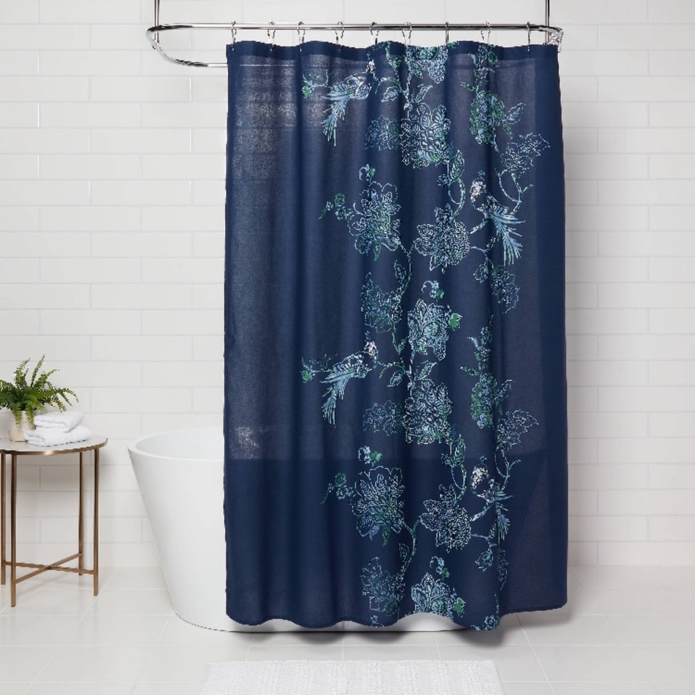 NWOT Placement Floral Shower Curtain Threshold